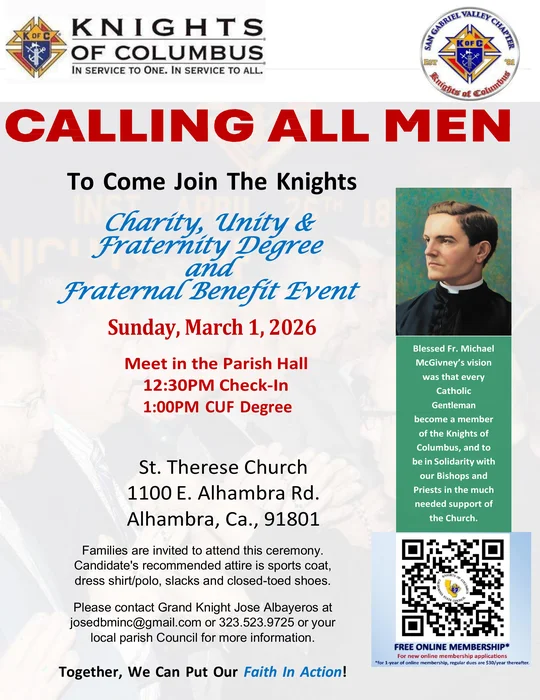 Event flyer for CUF Degree and Fraternal Benefit Event